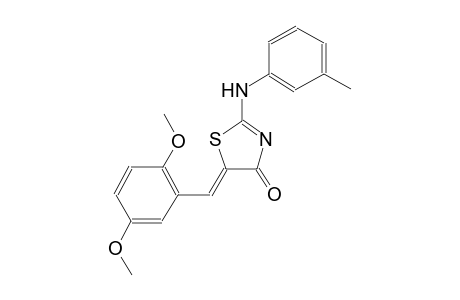 (5Z)-5-(2,5-dimethoxybenzylidene)-2-(3-toluidino)-1,3-thiazol-4(5H)-one