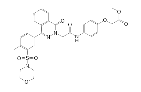 acetic acid, [4-[[(4-[4-methyl-3-(4-morpholinylsulfonyl)phenyl]-1-oxo-2(1H)-phthalazinyl)acetyl]amino]phenoxy]-, methyl ester