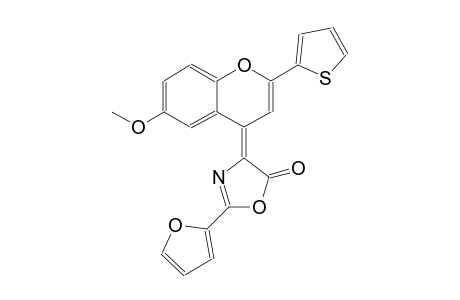 5(4H)-oxazolone, 2-(2-furanyl)-4-[6-methoxy-2-(2-thienyl)-4H-1-benzopyran-4-ylidene]-, (4Z)-