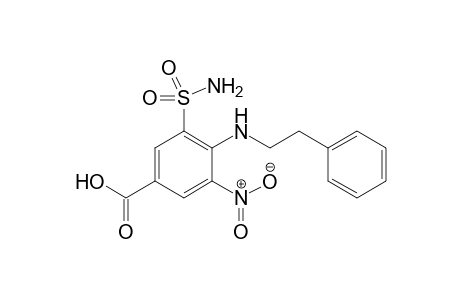 3-Nitro-4-[(2-phenylethyl)amino]-5-sulfamoylbenzoic Acid