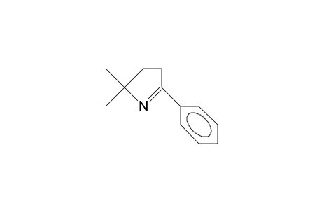 2H-Pyrrole, 3,4-dihydro-2,2-dimethyl-5-phenyl-