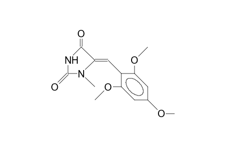 (Z)-5-([2,4,6-Trimethoxy-phenyl]-methylene)-1-methyl-hydantoin
