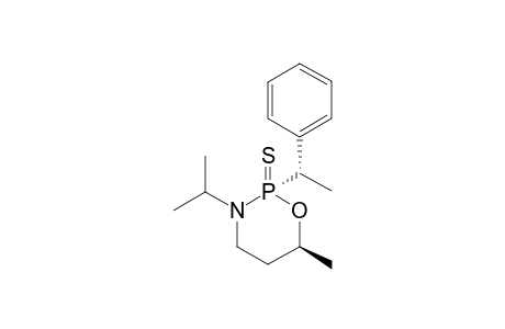 (S)-(2u,6l,1'l)-6-Methyl-2-(1'-phenylethyl)-3-(1-methylethyl)-1,3,2-oxazaphosphorinane-2-sulfide