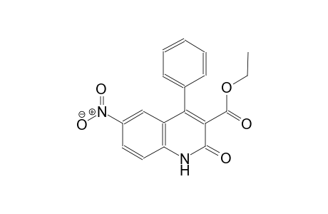 3-quinolinecarboxylic acid, 1,2-dihydro-6-nitro-2-oxo-4-phenyl-, ethyl ester