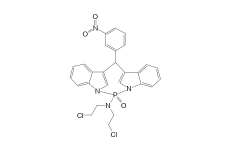 3-[1-(3-NITROPHENYL)-ETHYL]-1-(INDOLE-1-YL)-N,N-(2-CHLOROETHYL)-PHOSPHINOYLAMINE-1H-INDOLE
