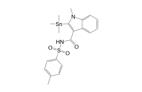 N-[(4-Methylphenyl)sulfonyl]-1-methyl-2-(trimethylstannyl)indole-3-carboxamide