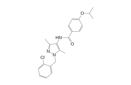 N-[1-(2-chlorobenzyl)-3,5-dimethyl-1H-pyrazol-4-yl]-4-isopropoxybenzamide