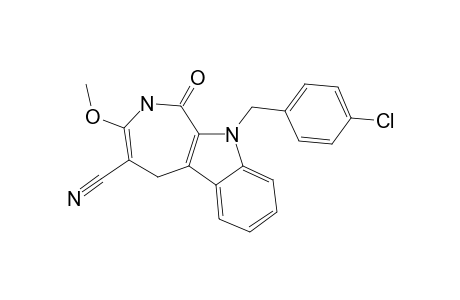 10-(4-CHLORO-BENZYL)-4-CYANO-3-METHOXY-[1,2,5,10]-TETRAHYDRO-AZEPINO-[3,4-B]-INDOLE