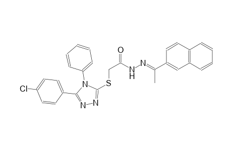acetic acid, [[5-(4-chlorophenyl)-4-phenyl-4H-1,2,4-triazol-3-yl]thio]-, 2-[(E)-1-(2-naphthalenyl)ethylidene]hydrazide
