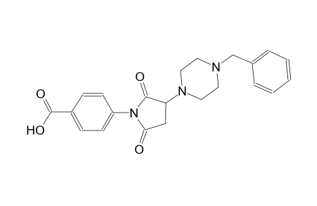 4-[3-(4-benzyl-1-piperazinyl)-2,5-dioxo-1-pyrrolidinyl]benzoic acid