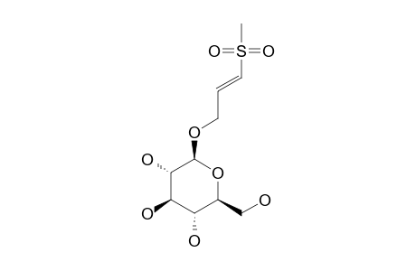 CLINACOSIDE-A;(E)-3-METHYLSULFONYL-2-PROPENYL-BETA-D-GLUCOPYRANOSIDE