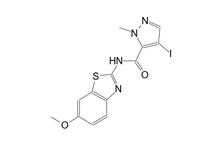 4-iodo-N-(6-methoxy-1,3-benzothiazol-2-yl)-1-methyl-1H-pyrazole-5-carboxamide