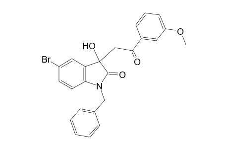 1-Benzyl-5-bromo-3-hydroxy-3-[2-(3-methoxyphenyl)-2-oxoethyl]-1,3-dihydro-2H-indol-2-one