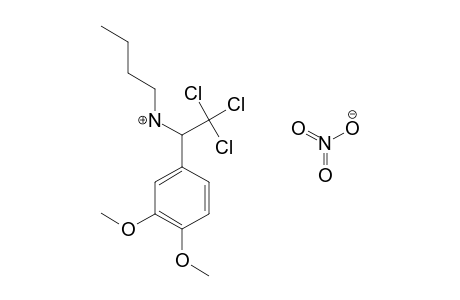 N-BUTYL-alpha-(TRICHLOROMETHYL)VERATRYLAMINE, NITRATE