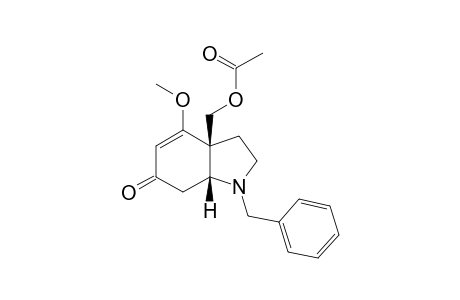 acetic acid [(3aR,7aR)-1-(benzyl)-6-keto-4-methoxy-2,3,7,7a-tetrahydroindol-3a-yl]methyl ester