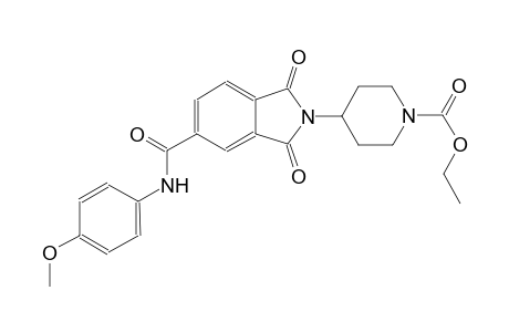 1-piperidinecarboxylic acid, 4-[1,3-dihydro-5-[[(4-methoxyphenyl)amino]carbonyl]-1,3-dioxo-2H-isoindol-2-yl]-, ethyl ester