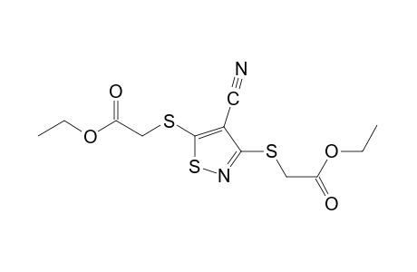 3,5-bis[(carboxymethyl)thio]-4-isothiazolecarbonitrile, diethyl ester