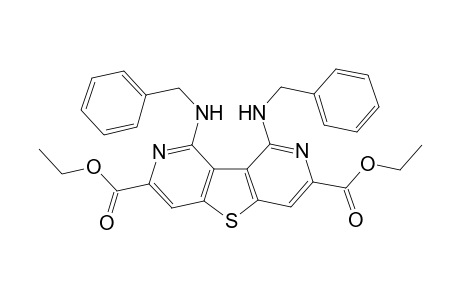 1,9-Bis-benzylamino-thieno[3,2-c;4,5-c']dipyridine-3,7-dicarboxylic acid diethyl ester