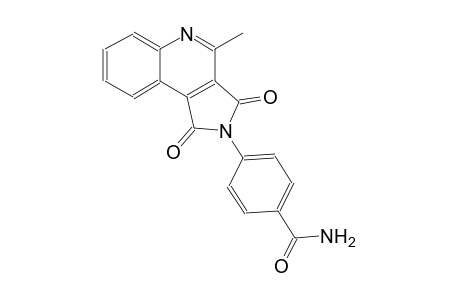 4-(4-methyl-1,3-dioxo-1,3-dihydro-2H-pyrrolo[3,4-c]quinolin-2-yl)benzamide