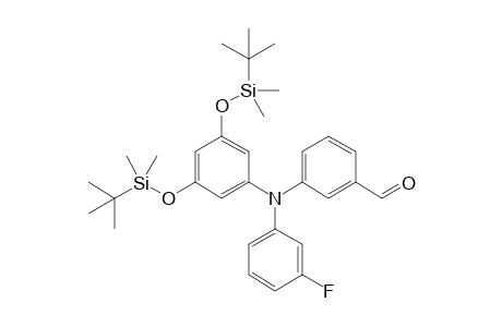 3-(N-[3,5-bis[[tert-butyl(dimethyl)silyl]oxy]phenyl]-3-fluoro-anilino)benzaldehyde