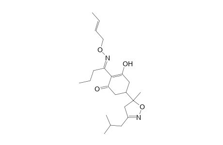 2-Cyclohexen-1-one, 2-[1-[(2-butenyloxy)imino]butyl]-5-[4,5-dihydro-5-methyl-3-(2-methylpropyl)-5-isoxazolyl]-3-hydroxy-
