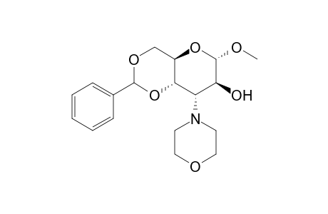 Methyl 4,6-O-(Phenylmethylene)-3-deoxy-3-(4-morpholinyl).alpha.,D-altro-pyranoside