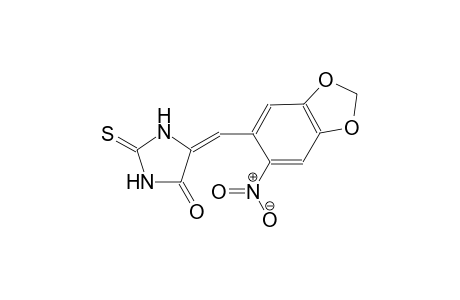 4-imidazolidinone, 5-[(6-nitro-1,3-benzodioxol-5-yl)methylene]-2-thioxo-, (5E)-