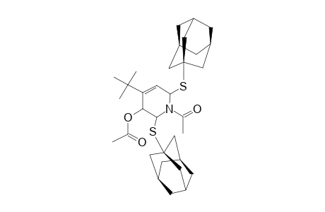 3-ACETOXY-1-ACETYL-2,6-DI-(1-ADAMANTYL-THIO)-4-TERT.-BUTYL-1,2,3,6-TETRAHYDRO-PYRIDINE;(ROTAMER-#1)