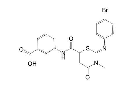 3-[({(2Z)-2-[(4-bromophenyl)imino]-3-methyl-4-oxotetrahydro-2H-1,3-thiazin-6-yl}carbonyl)amino]benzoic acid