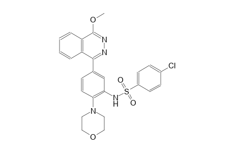 4-chloro-N-[5-(4-methoxy-1-phthalazinyl)-2-(4-morpholinyl)phenyl]benzenesulfonamide