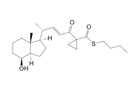 (20R,22E)-Des-A,B-25-carbobutylsulfanyl-24-oxo-26,27-cyclo-22-dehydrocholestan-8.beta.-ol