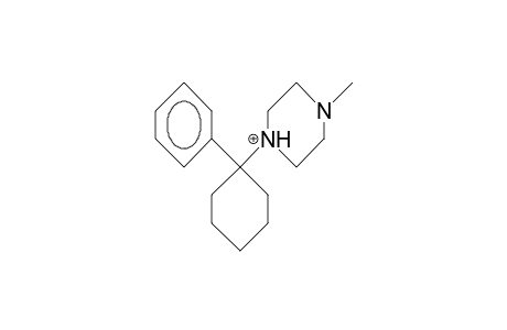 1-Phenyl-1-(4-methyl-piperazinyl)-cyclohexane cation