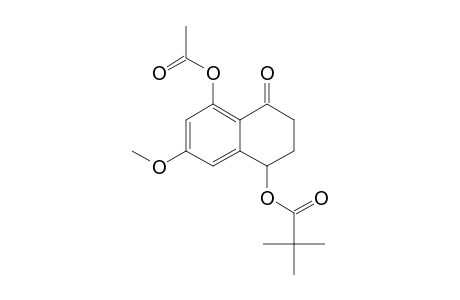 2,2-DIMETHYL-PROPIONIC-ACID-5-ACETOXY-7-METHOXY-4-OXO-1,2,3,4-TETRAHYDRONAPTHALEN-1-YLESTER