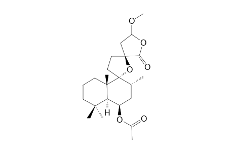 (rel 5S,6R,8R,9R,10S,13S)-6-Acetoxy-9,13-epoxy-15-methoxy-labdan-16,15-olide
