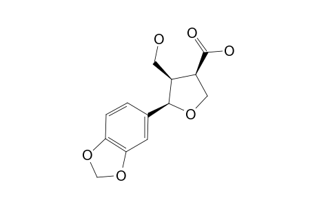 (3R,4R,5R)-5-(1,3-benzodioxol-5-yl)-4-methylol-tetrahydrofuran-3-carboxylic acid