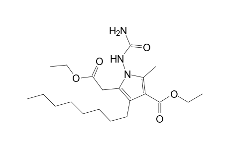 5-Ethoxycarbonylmethyl-2-methyl-4-octyl-1-ureido-1H-pyrrole-3-carboxylic acid ethyl ester