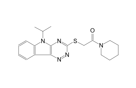 5H-[1,2,4]triazino[5,6-b]indole, 5-(1-methylethyl)-3-[[2-oxo-2-(1-piperidinyl)ethyl]thio]-