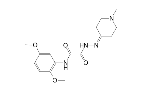 N-(2,5-dimethoxyphenyl)-2-[2-(1-methyl-4-piperidinylidene)hydrazino]-2-oxoacetamide