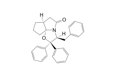 (4S,8R,11S)-(-)-11-Benzyl-10,10-diphenyl-9-oxa-1-azatricyclo[6.3.0.0(4,8)]undecan-2-one