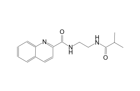 2-quinolinecarboxamide, N-[2-[(2-methyl-1-oxopropyl)amino]ethyl]-