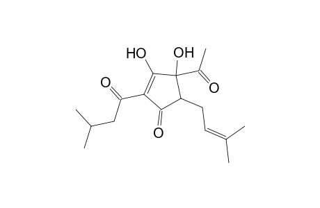 2-Cyclopenten-1-one, 4-acetyl-3,4-dihydroxy-5-(3-methyl-2-butenyl)-2-(3-methyl-1-oxobutyl)-