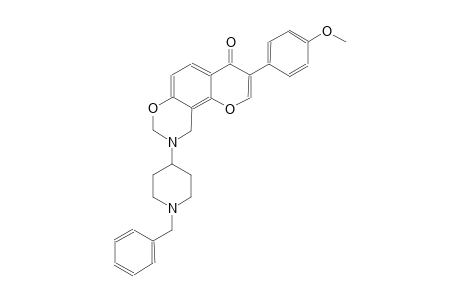 4H,8H-pyrano[2,3-f][1,3]benzoxazin-4-one, 9,10-dihydro-3-(4-methoxyphenyl)-9-[1-(phenylmethyl)-4-piperidinyl]-