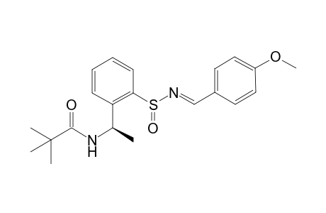 2-[1-(tert-Butylcarbonylamino)ethyl]-N-[(4-methoxyphenyl)methylidene]benzenesulfinamide