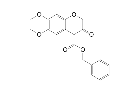4-Benzyloxycarbonyl-6,7-dimethoxy-2H-1-benzopyran-3(4H)-one