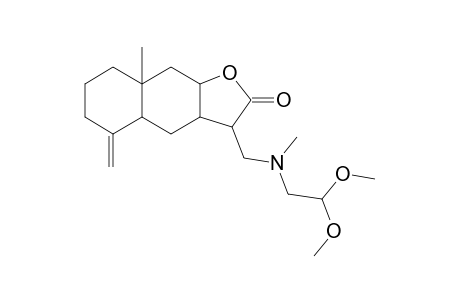 3-[[2,2-dimethoxyethyl(methyl)amino]methyl]-8a-methyl-5-methylene-3a,4,4a,6,7,8,9,9a-octahydro-3H-benzo[f]benzofuran-2-one
