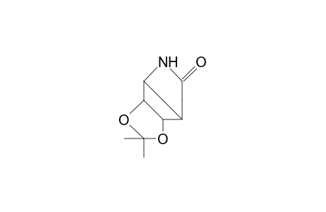 6-exo, 7-exo-Isopropylidenedioxy-2-aza-bicyclo(3.2.1)octan-3-one