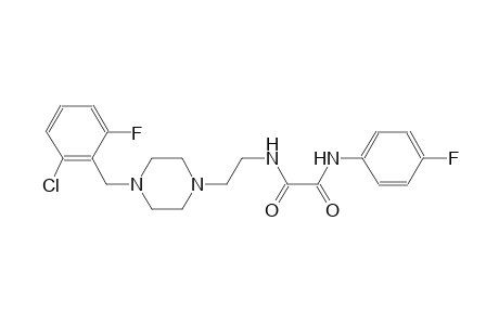 N-[2-[4-(2-chloro-6-fluoro-benzyl)piperazino]ethyl]-N'-(4-fluorophenyl)oxamide