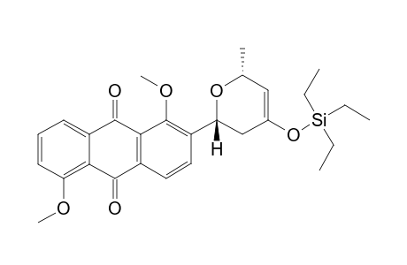 1,5-DIMETHOXY-2-[6'-METHYL-4'-(TRIMETHYLSILYLOXY)-3',6'-DIHYDRO-2'H-PYRAN-2-YL)-ANTHRAQUINONE