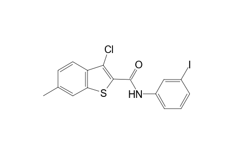 3-Chloro-N-(3-iodophenyl)-6-methyl-1-benzothiophene-2-carboxamide