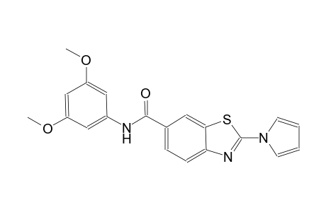6-benzothiazolecarboxamide, N-(3,5-dimethoxyphenyl)-2-(1H-pyrrol-1-yl)-